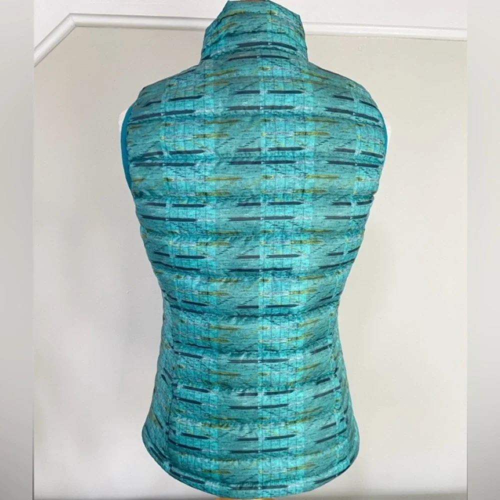 Patagonia Women's Down Sweater Vest Puffer Goose Down Fill Elwha Ikat Size Small
